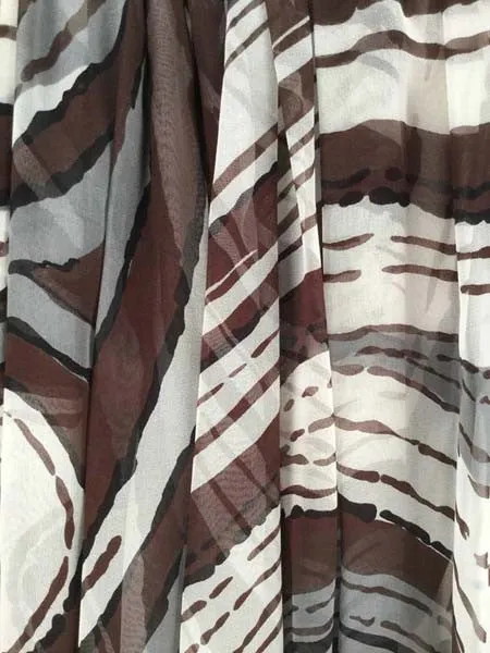 1960s Donald Brooks Swirl Print Batwing Dress