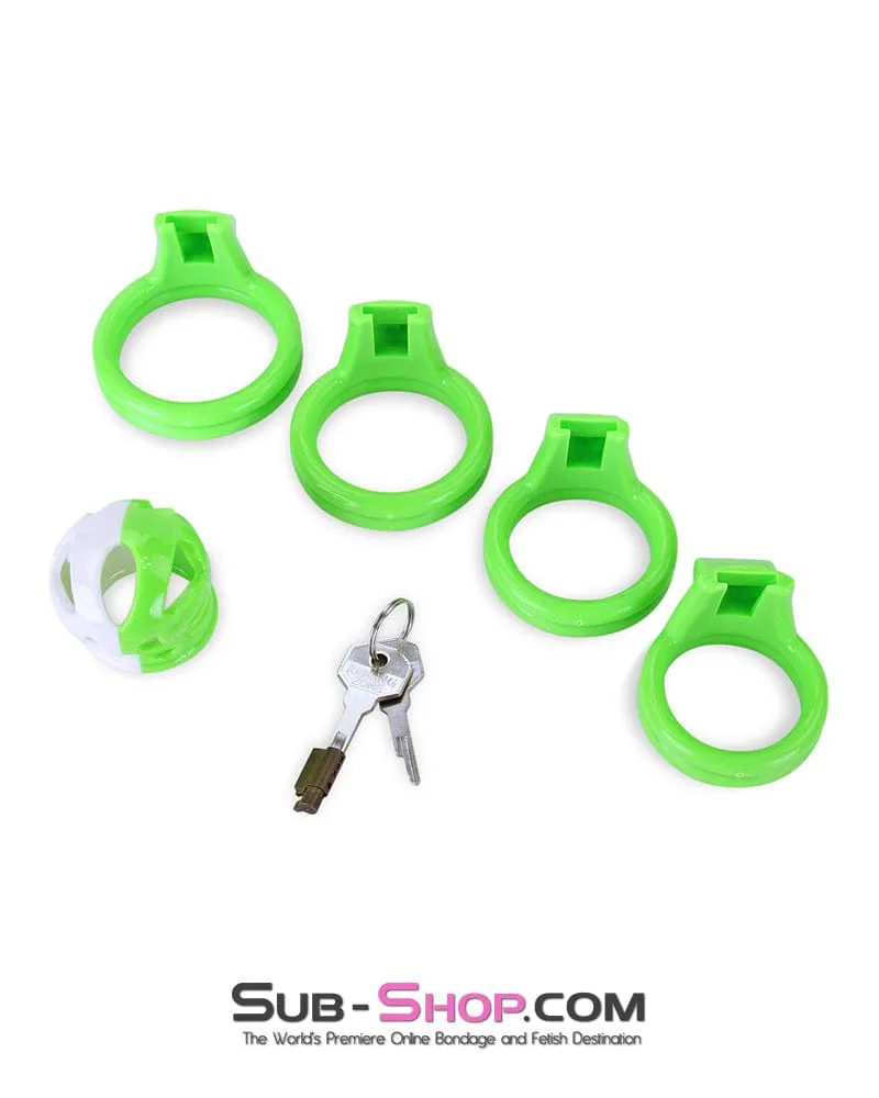 2742M      Green Hell Cock Cuff Chastity Cage - LAST CHANCE - Final Closeout!