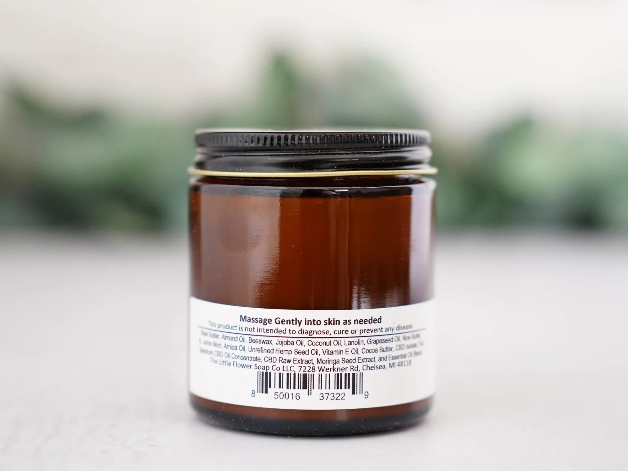 4 oz Jar Full Spectrum CBD Balm - CBD Cream with THC Handmade