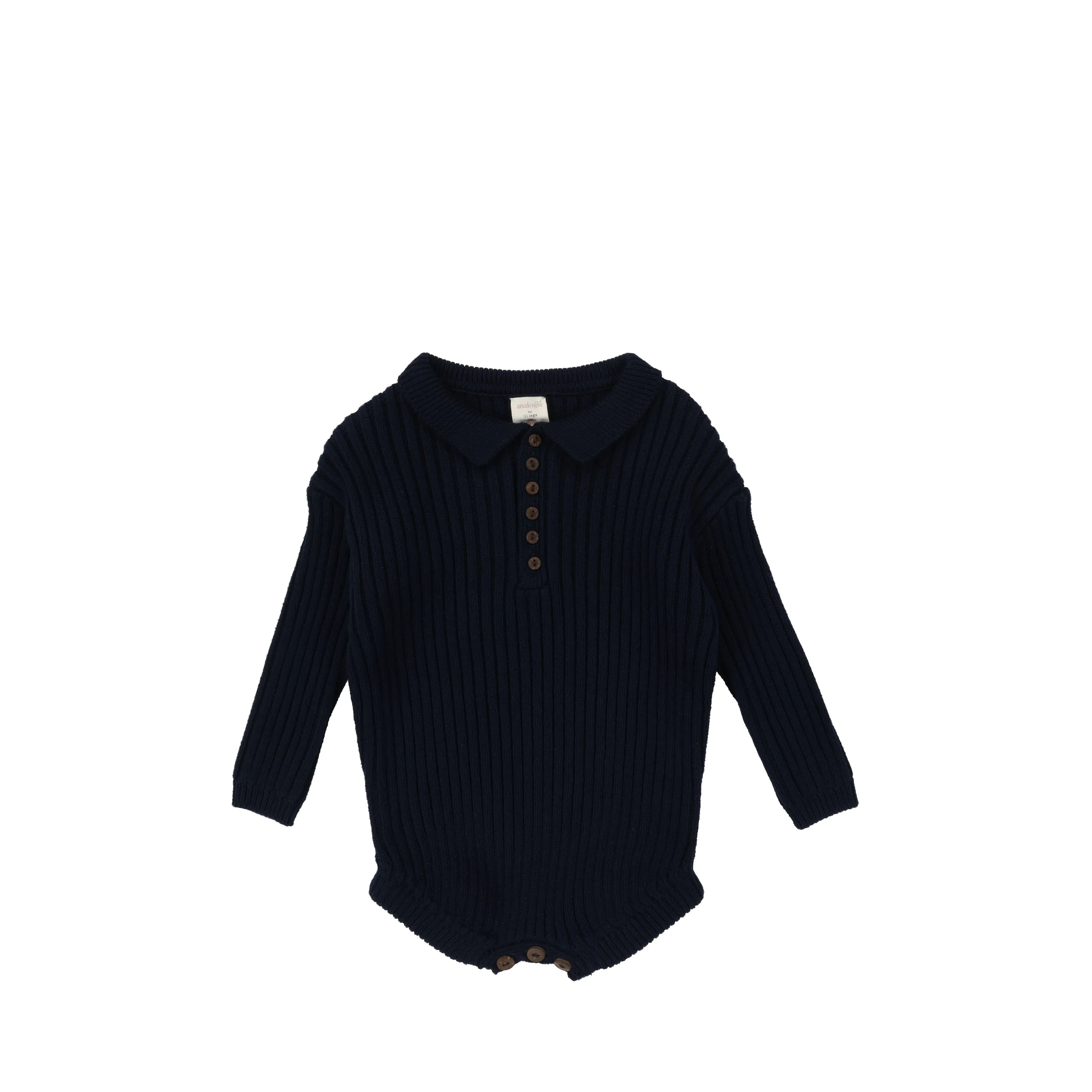 Analogie Boys Navy Knit Romper