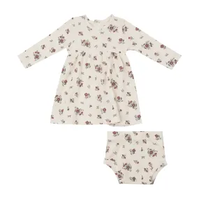 Angel Dear -Simple Dress And Bloomer-Misty Rose Floral