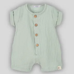 Baby Boys Cotton Sage Romper - Calamaro 32443