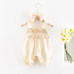Baby Ethnic Weave Romper with Headband