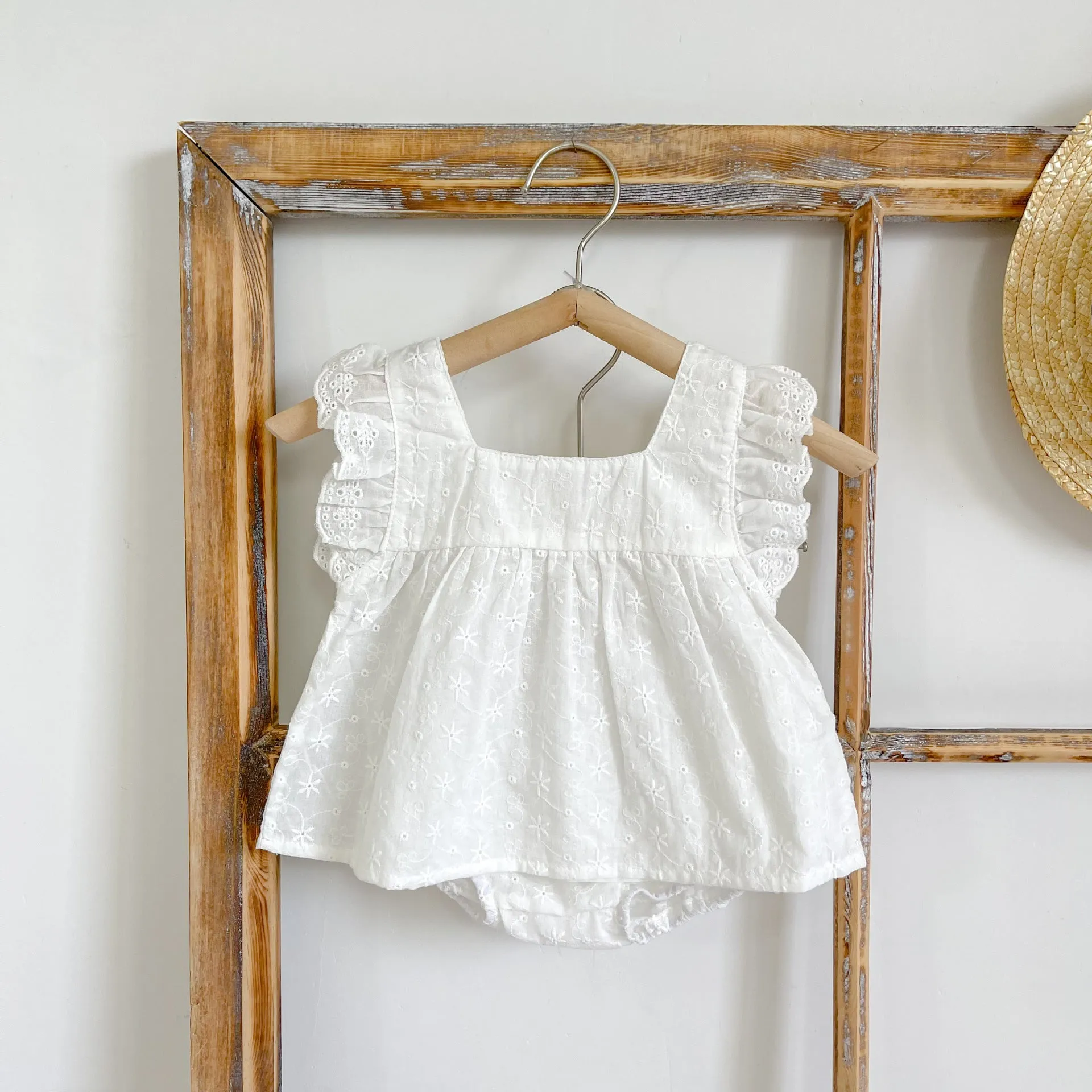 Baby Girl's Romper Romper Two Piece Set
