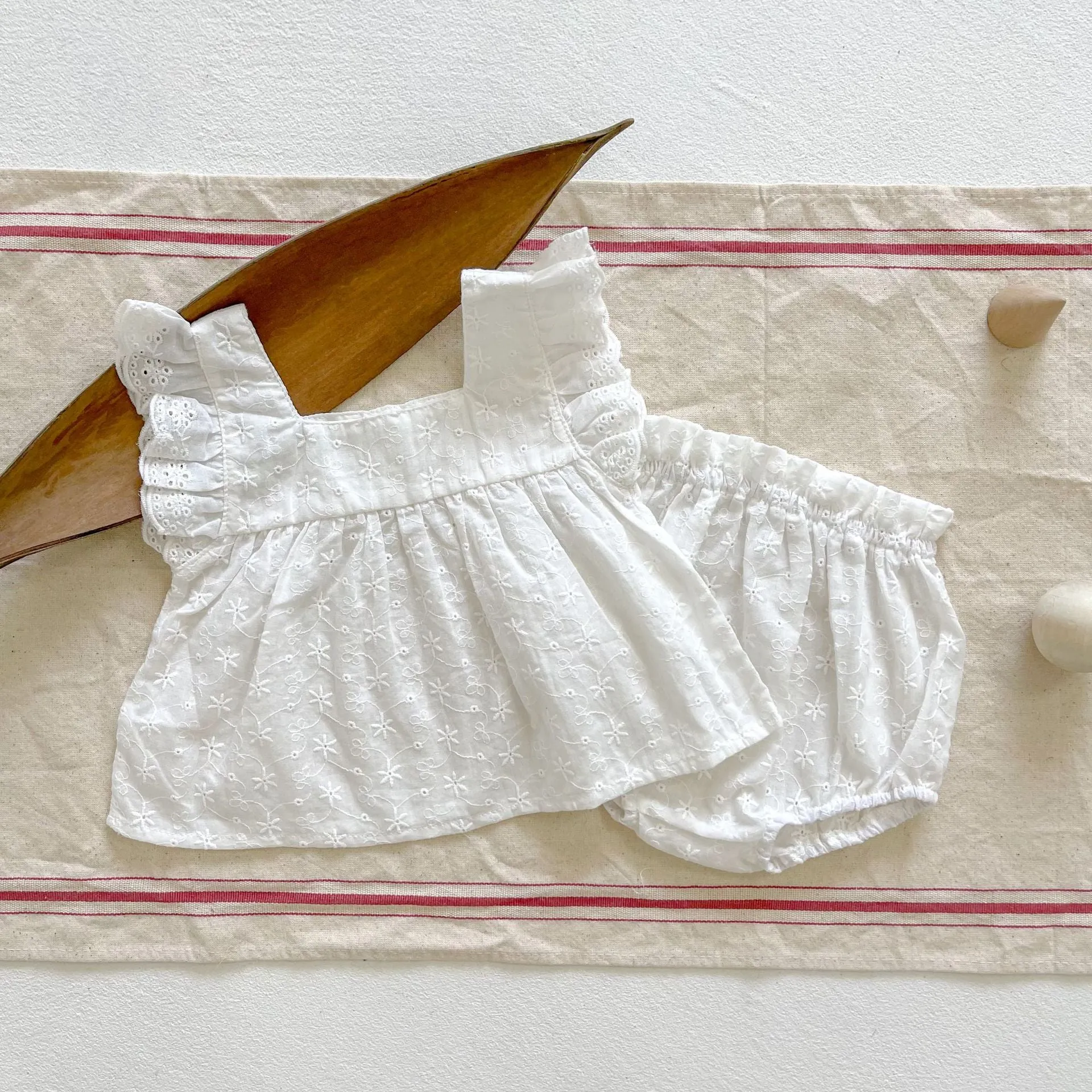 Baby Girl's Romper Romper Two Piece Set