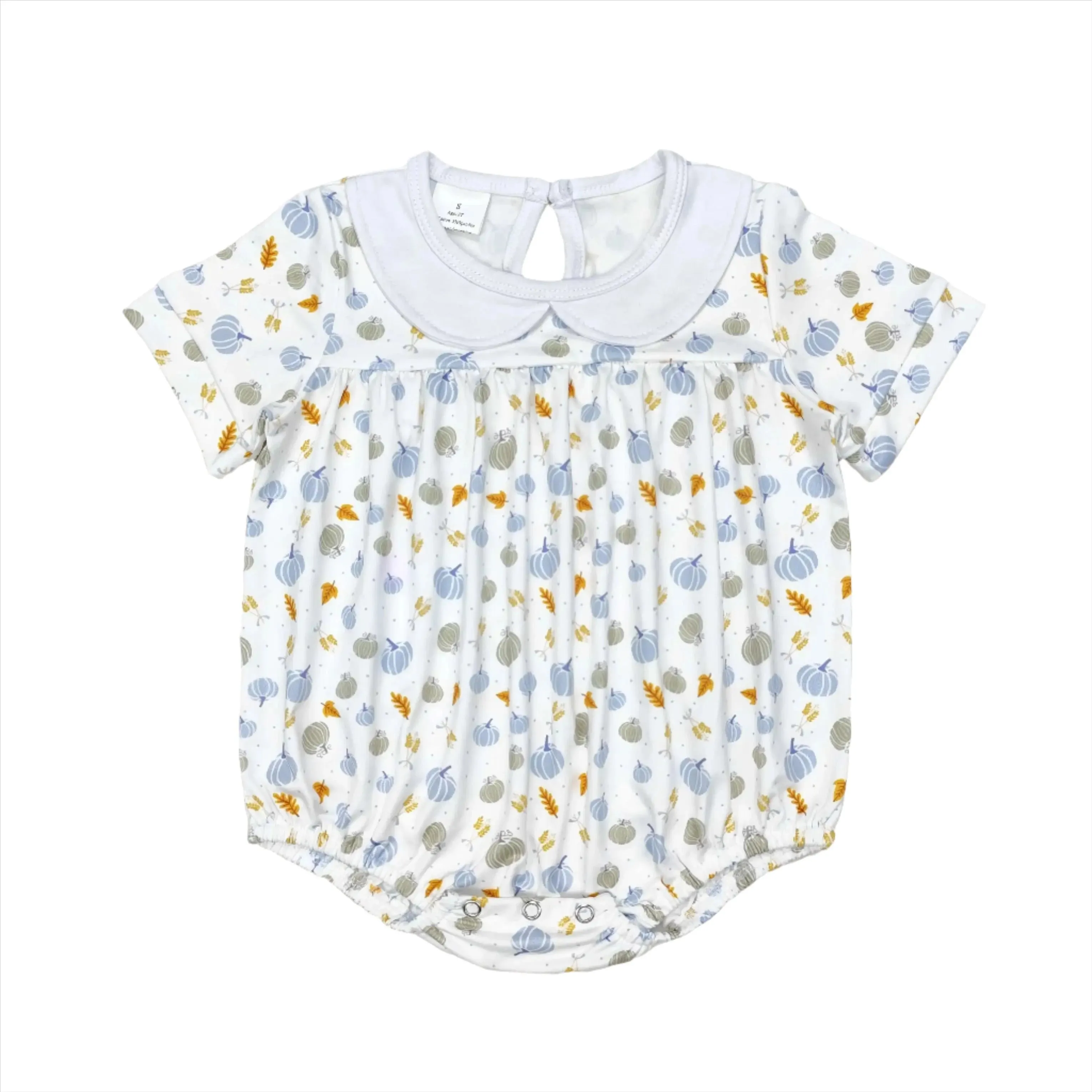 Baby Onesie Romper - Autumn - Floral Ditsy Girls Peter Pan