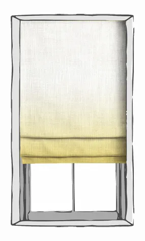 'Corn Cape' 2-Tone Ombre Roman Blinds (Yellow)