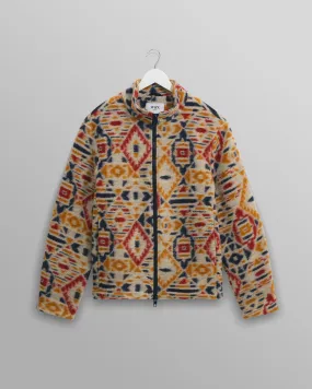 Cozi - Multicolour Geometric Fleece Jacket