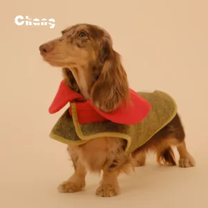 Dachshund Clothes  | GREENHOUSE FLORAL WOOL COAT