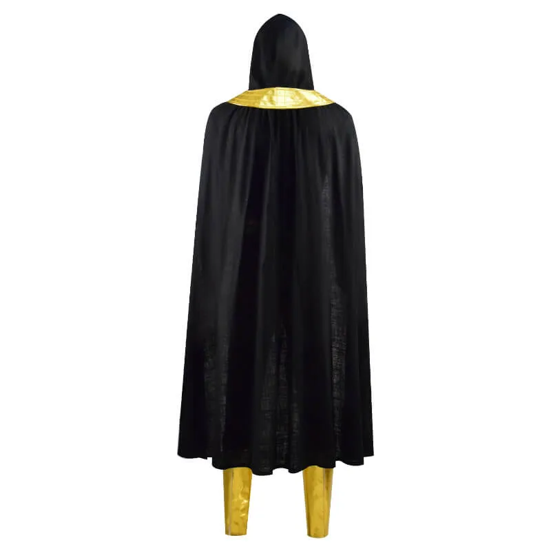 DC Black Adam Teth Theo-Adam Cosplay Costume Battle Suit Cape Full Set Outfit