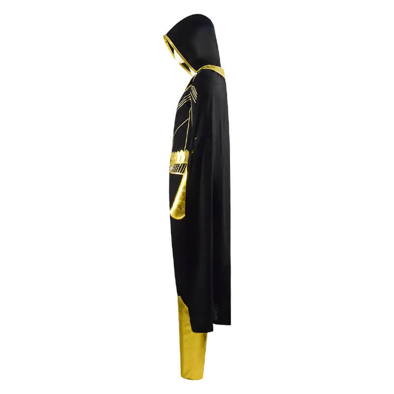 DC Black Adam Teth Theo-Adam Cosplay Costume Battle Suit Cape Full Set Outfit