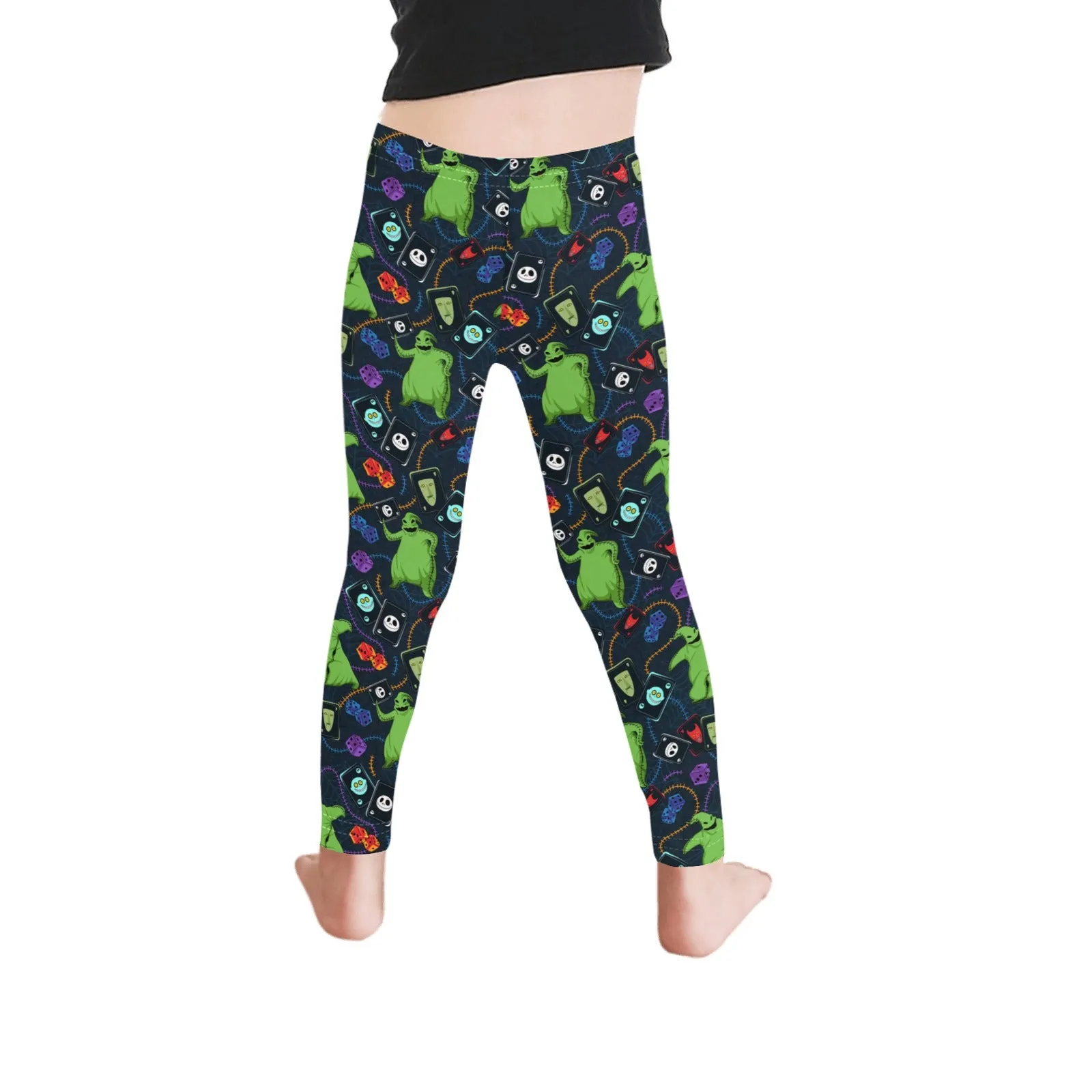 Disney Nightmare Before Christmas Oogie Cards And Dice Kid's Leggings