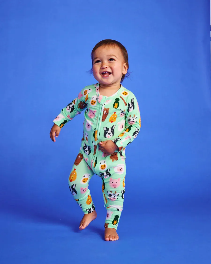 Farm Friends LS Romper