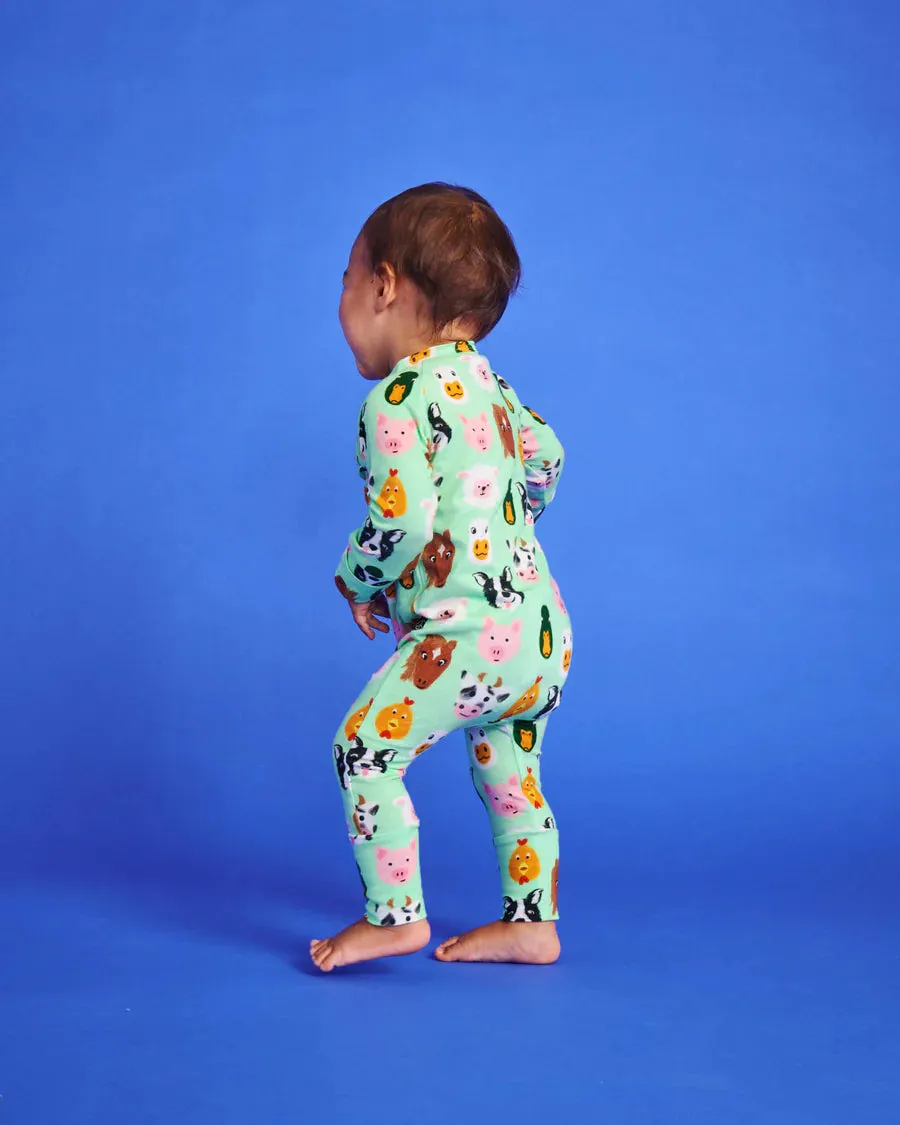 Farm Friends LS Romper