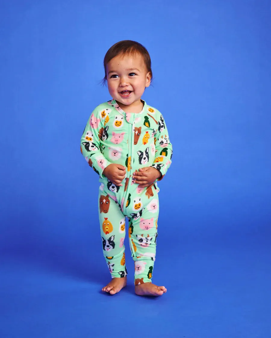 Farm Friends LS Romper