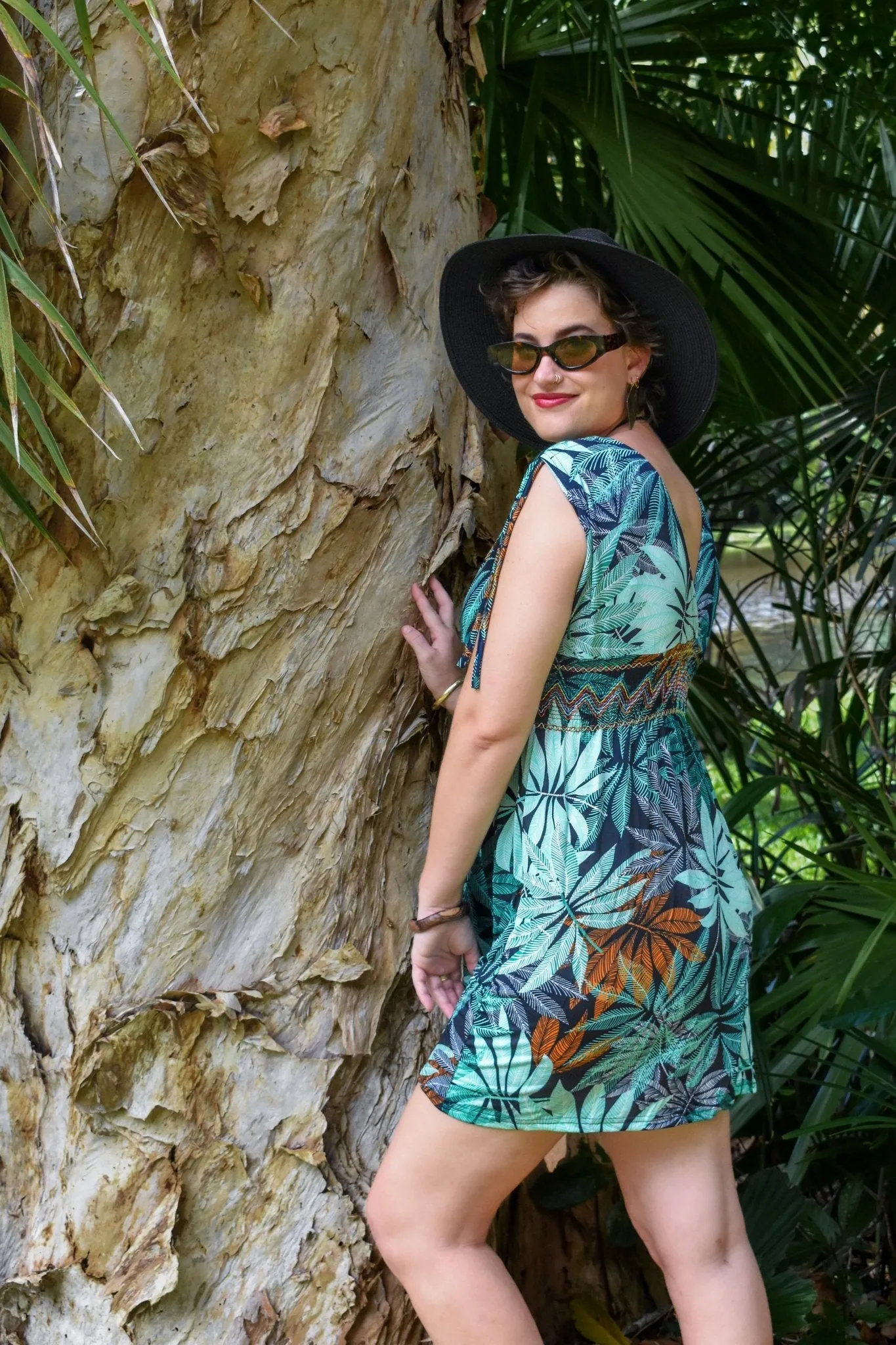 Gem Short Dress - Fern Green
