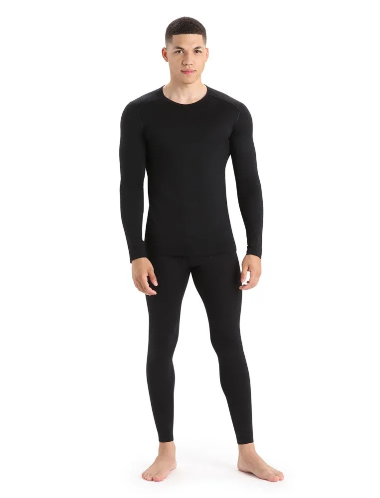 Icebreaker 200 Oasis Long Sleeve Men's Crew - Black