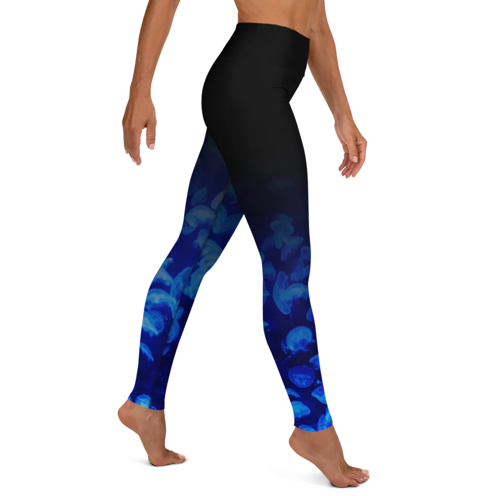 Jellyfish Bloom Leggings - High Waist (Warehouse)
