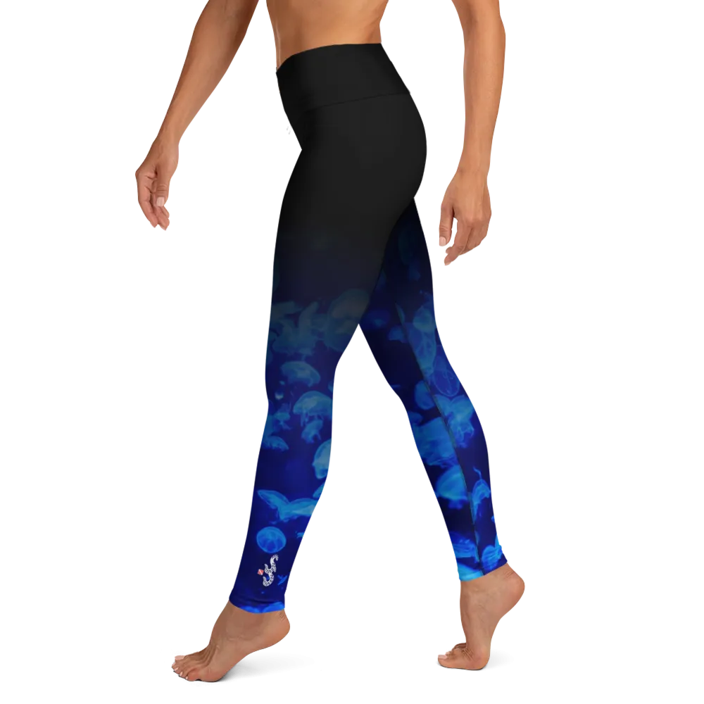 Jellyfish Bloom Leggings - High Waist (Warehouse)