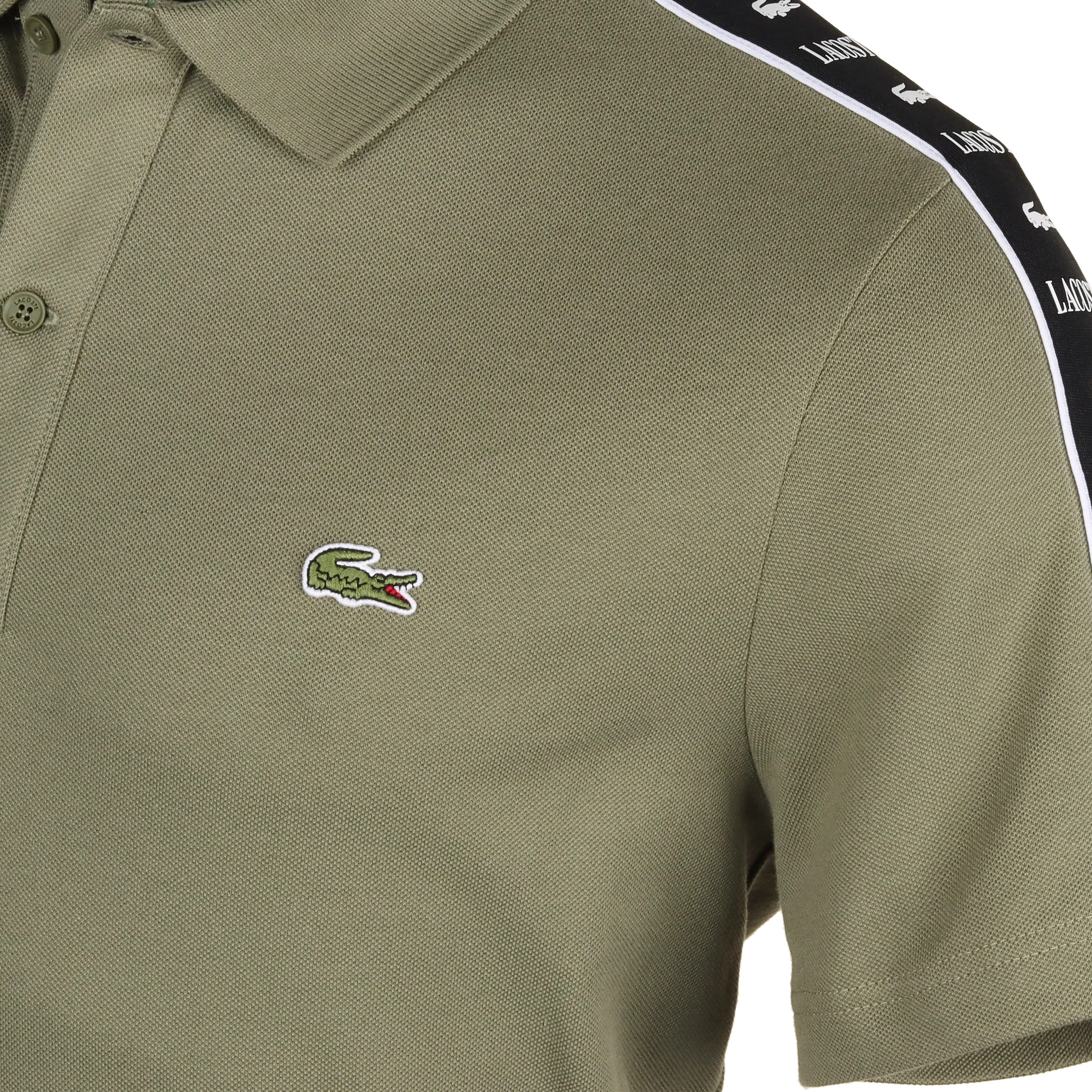 Lacoste Logo Stripe Pique Polo Shirt FA24