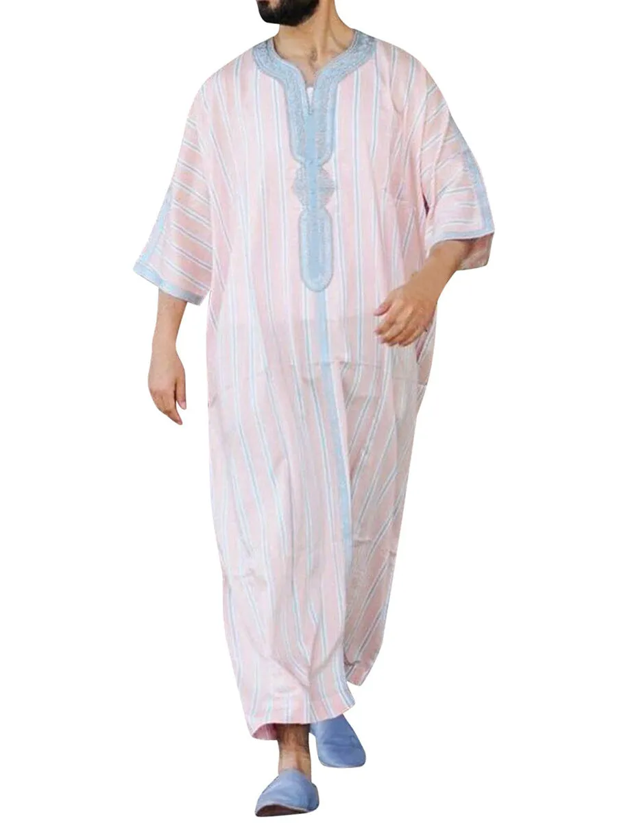 Men's Arab Ethnic Short Sleeve Romper