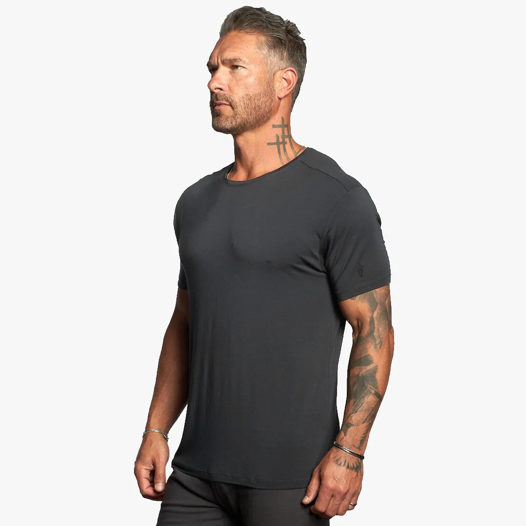 Omen Hybrid Crew Neck Slim Fit Lightweight Tee w/Modal   Silk