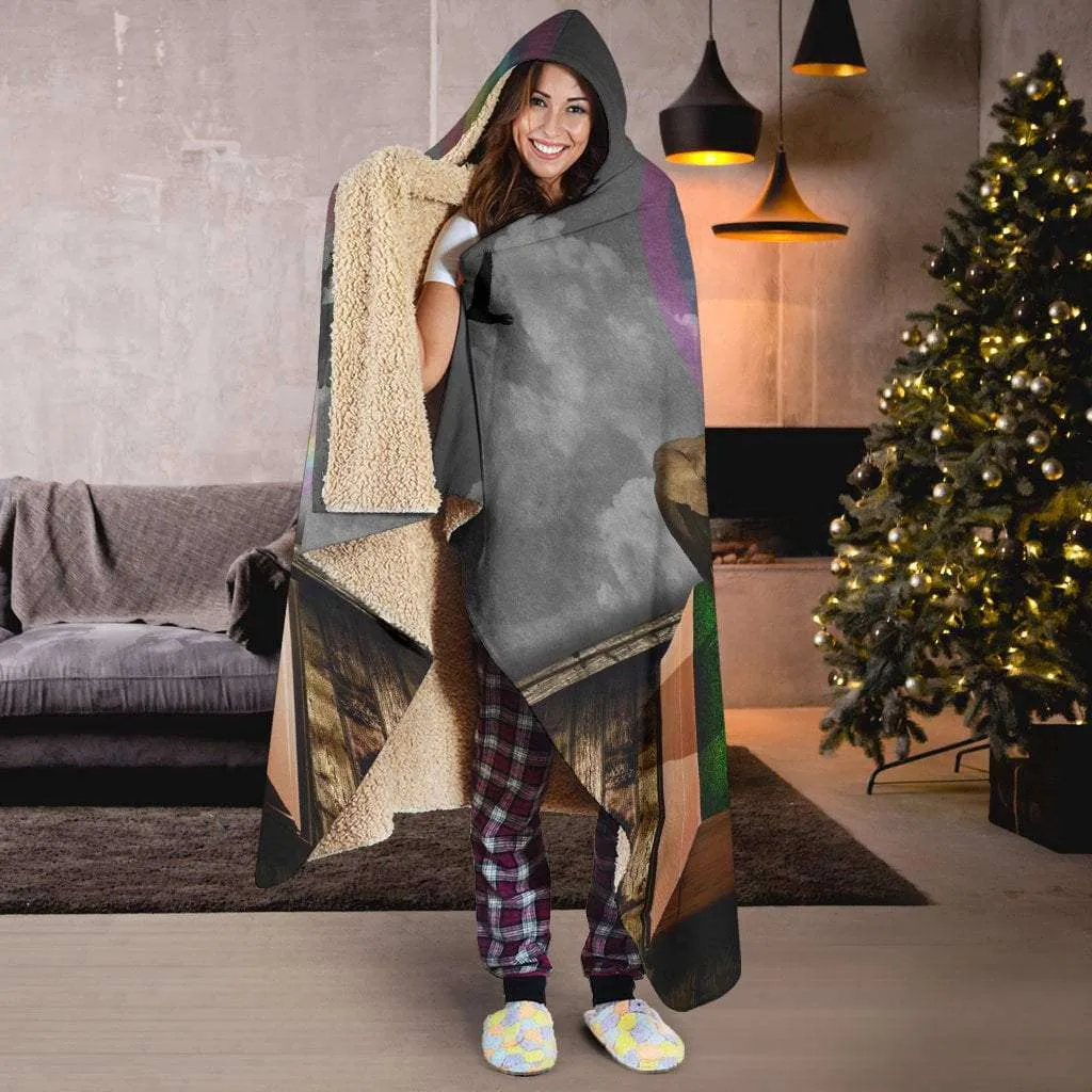 open book magic hooded blanket