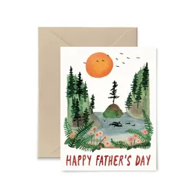 Orca Whales Father's Day Card