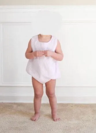 Personalized Name Baby  Unisex Seersucker Sunsuit
