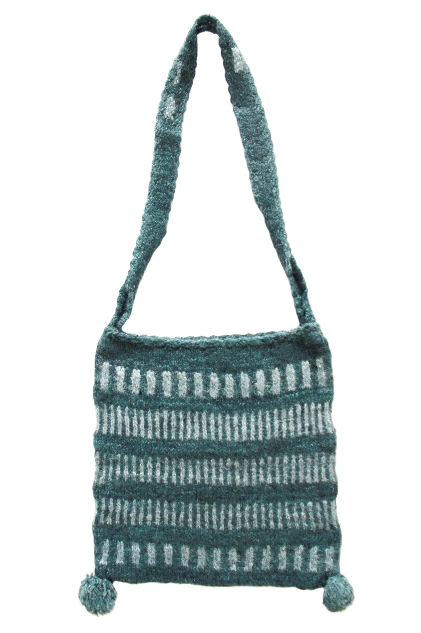 Raya knitted bag - Teal/ Slate