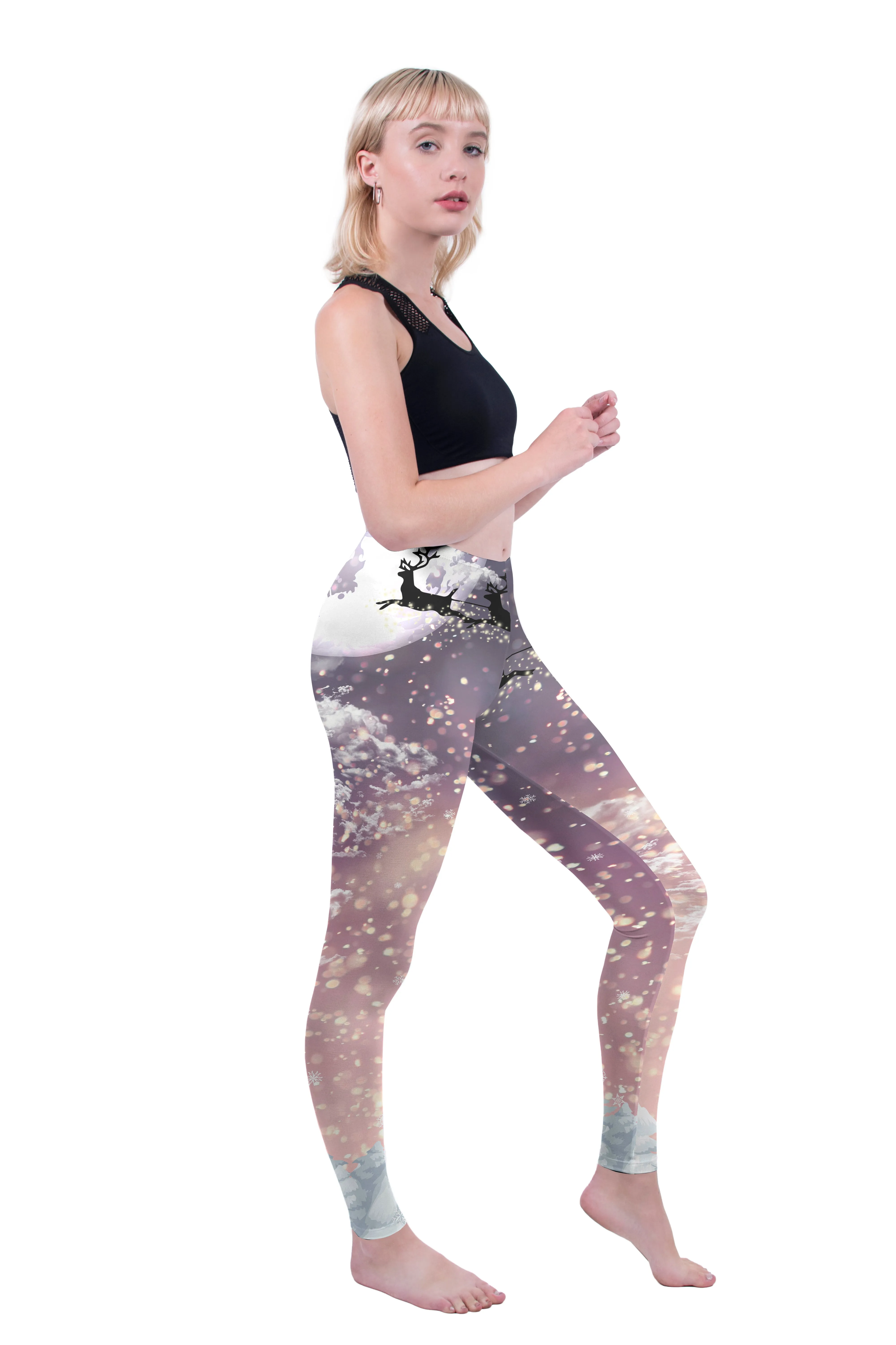 Regular Leggings (8-14 UK Size) - Santas Flight