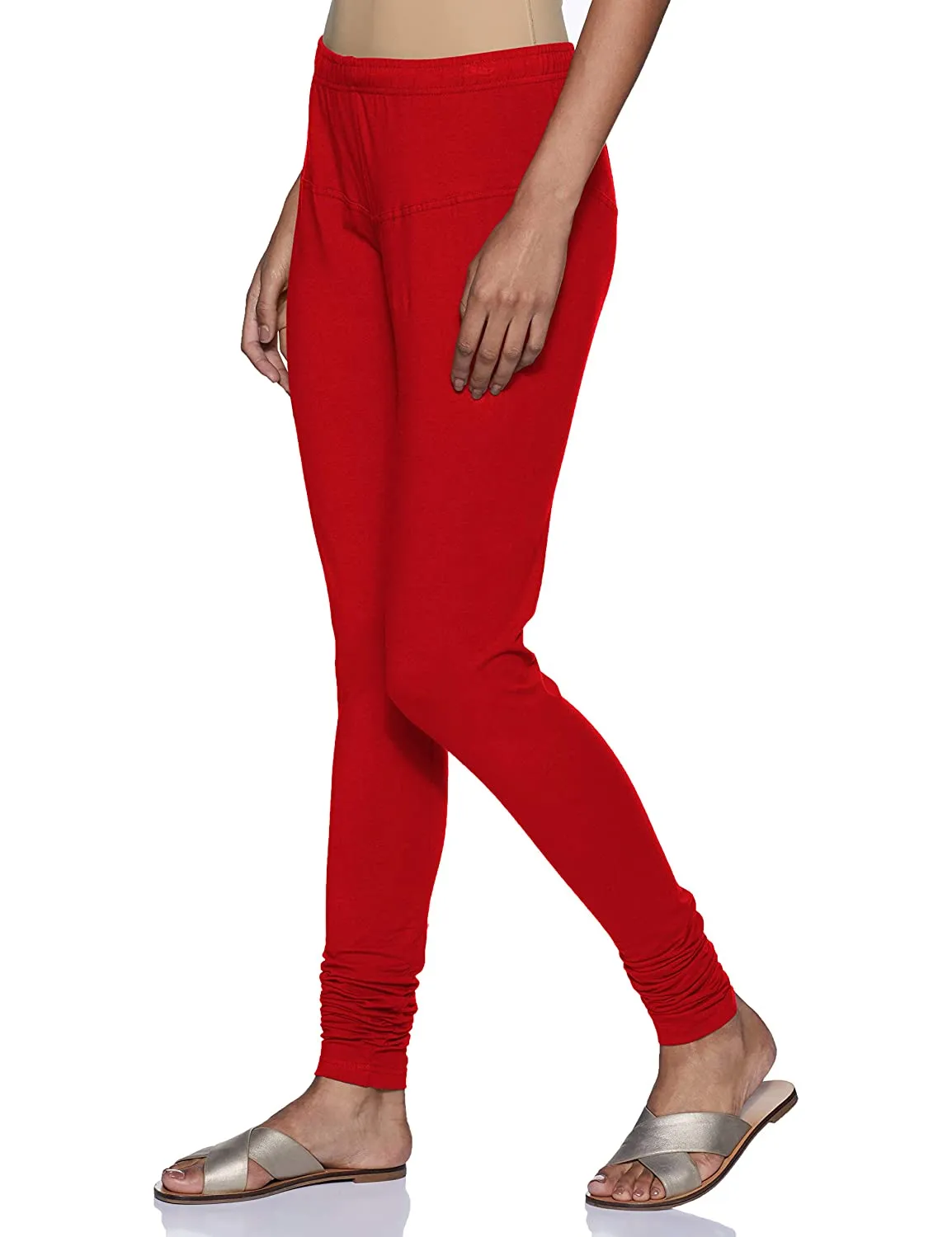 Rupa Softline churidar Red Cotton Leggings