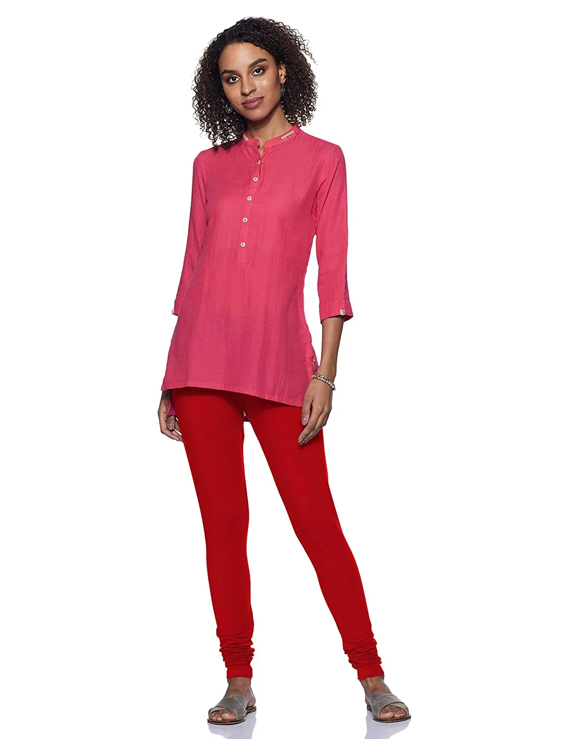 Rupa Softline churidar Red Cotton Leggings