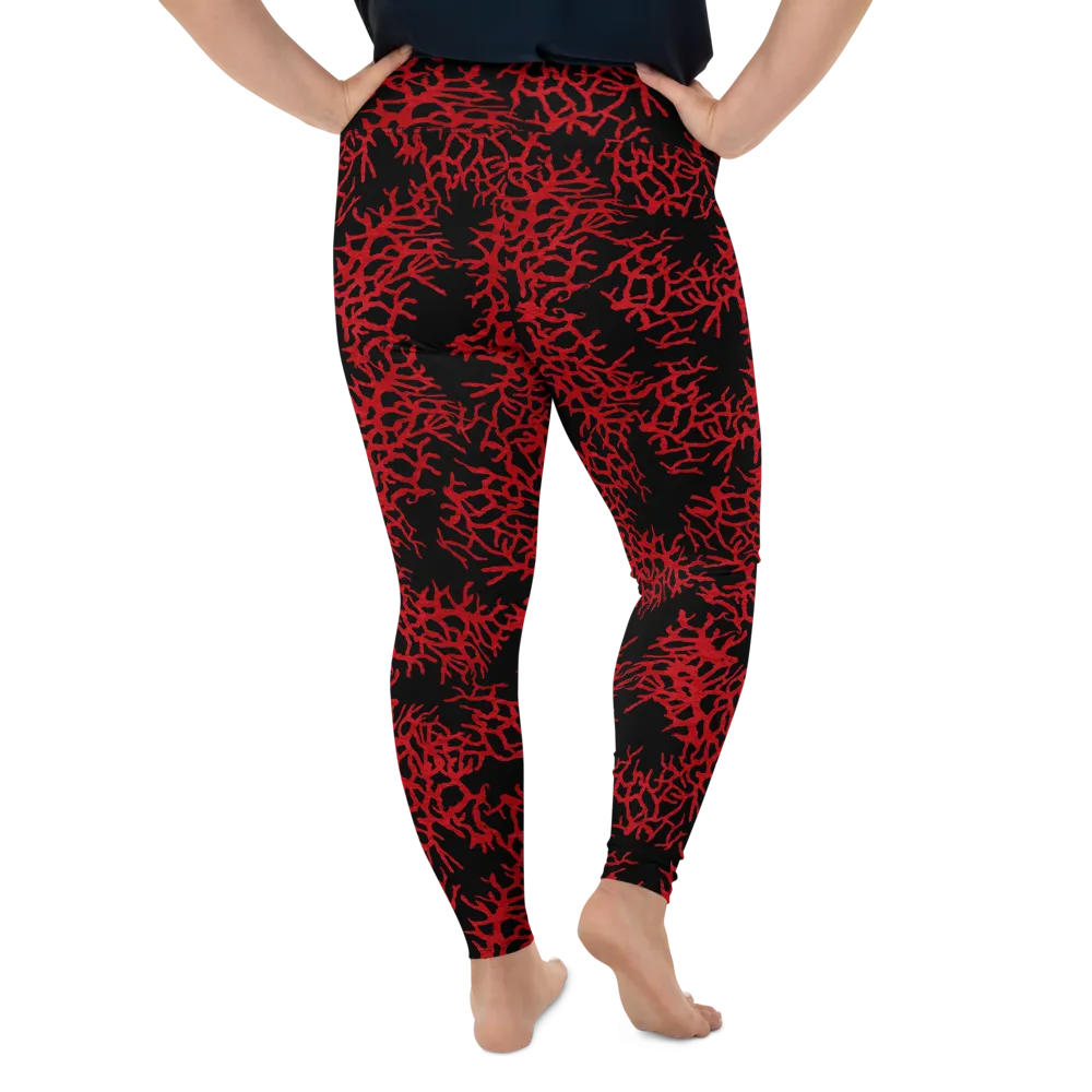 Sea Fan Plus Size Leggings - Warehouse