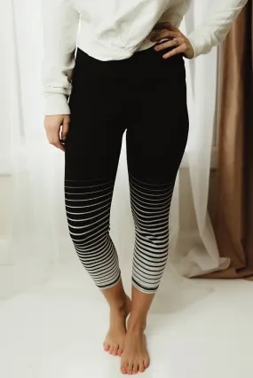 Striped Capri Leggings