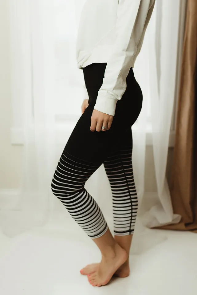 Striped Capri Leggings