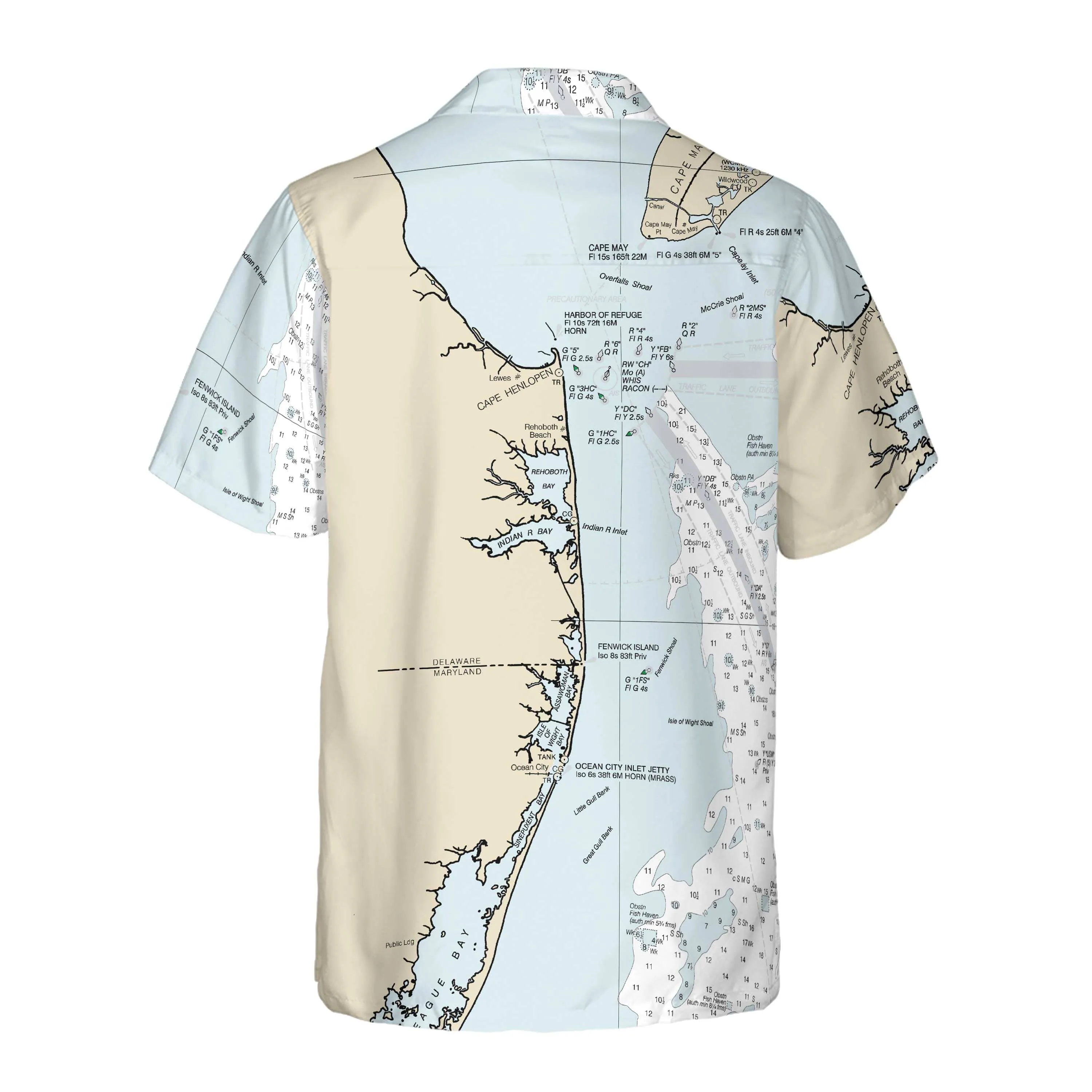 The Cape Henlopen Coconut Button Camp Shirt