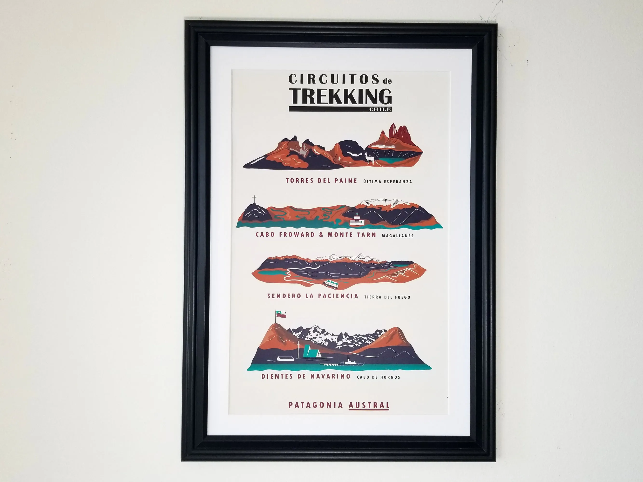 Trekking Patagonia Austral Poster | Patagonia Chile