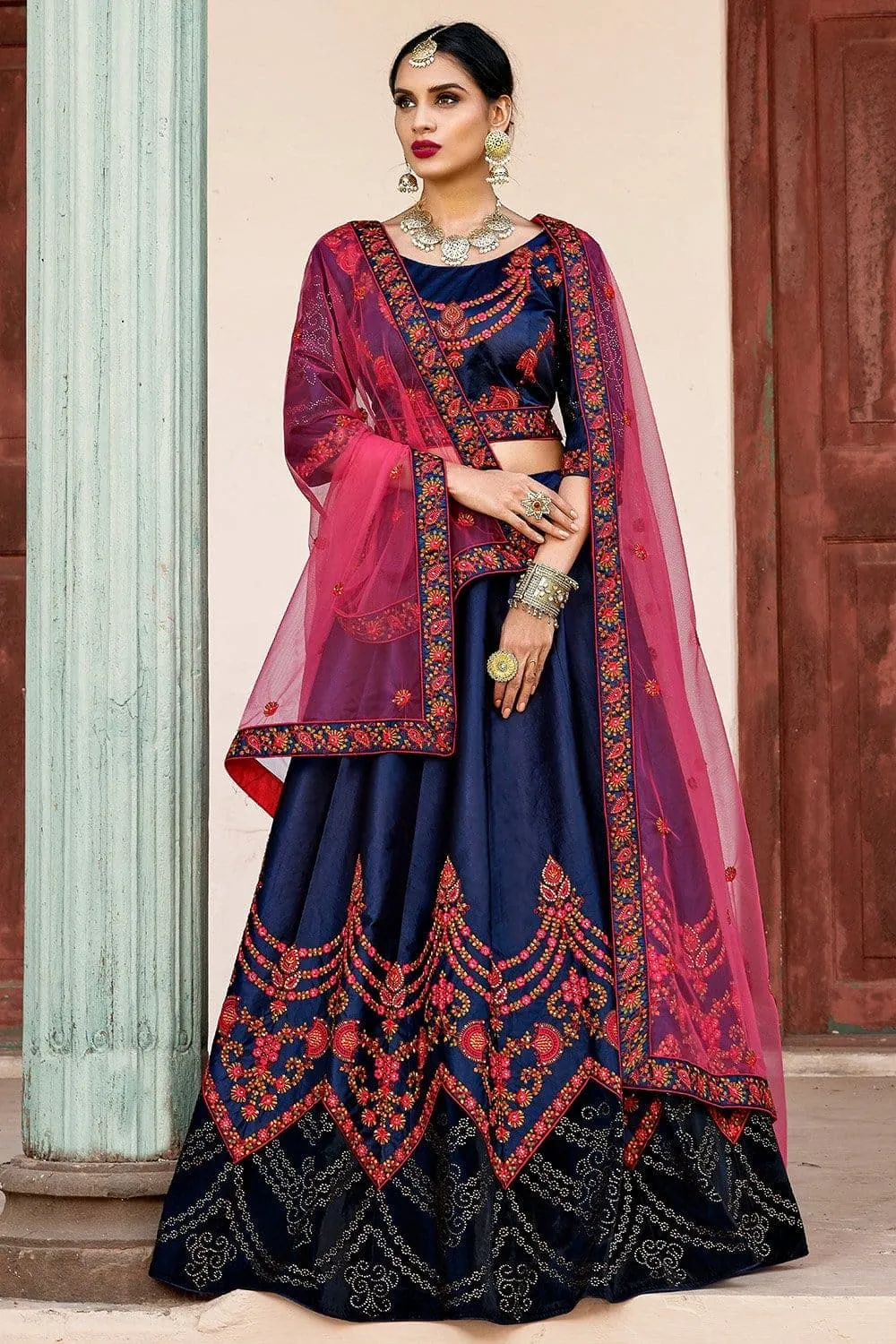 Ultra Marine Blue Designer Lehenga Choli