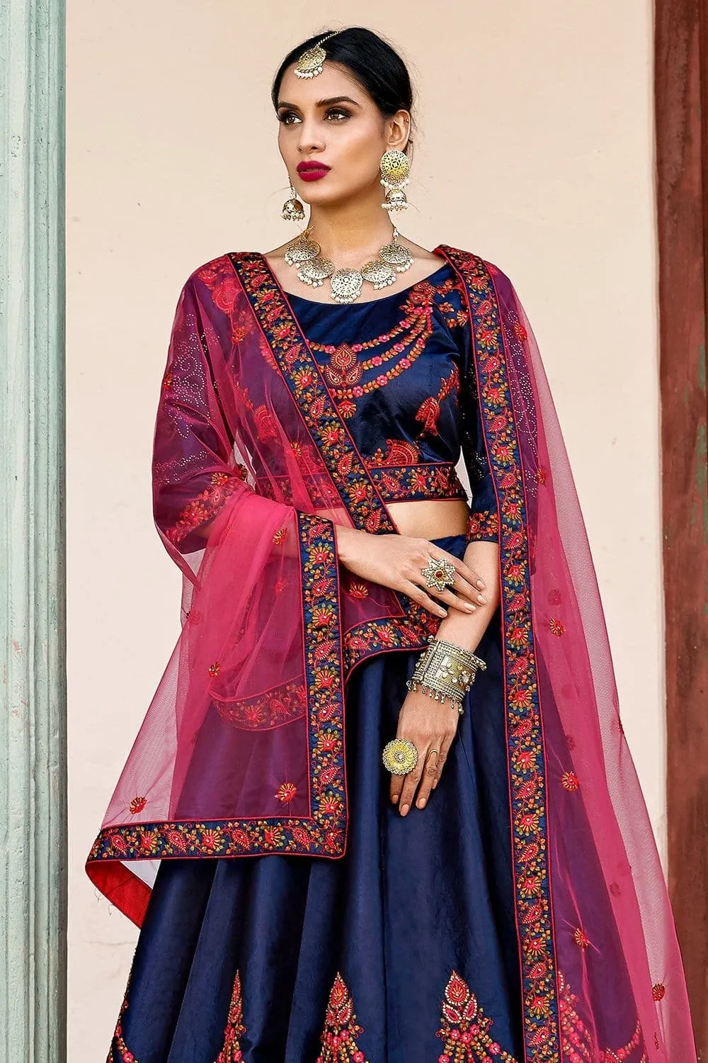 Ultra Marine Blue Designer Lehenga Choli