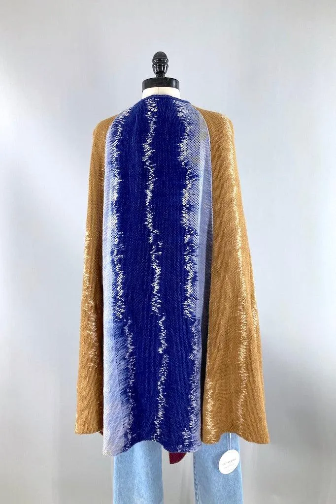 Vintage Reversible Embroidered Cape