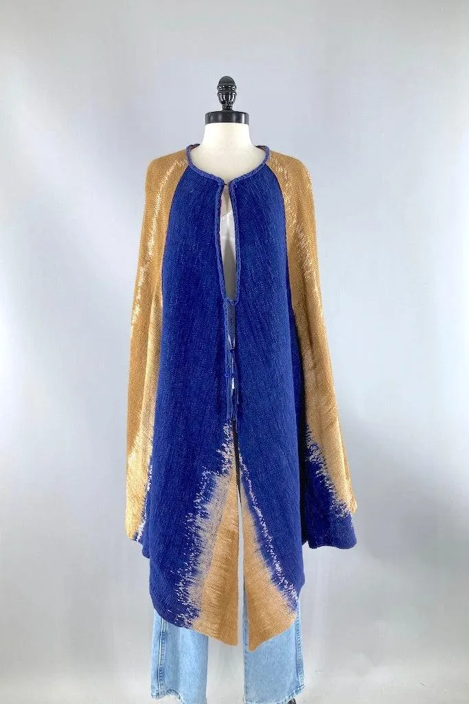Vintage Reversible Embroidered Cape