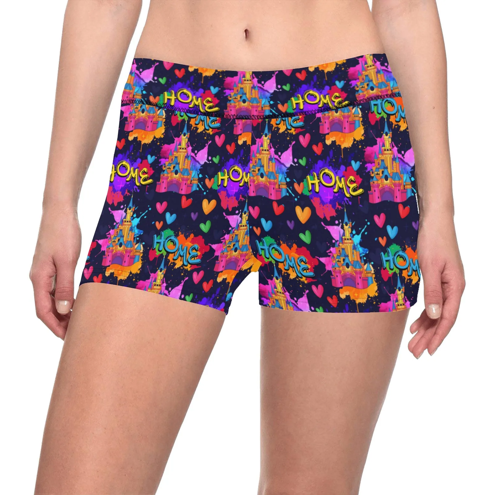 Watercolor Home Women's Short Leggings
