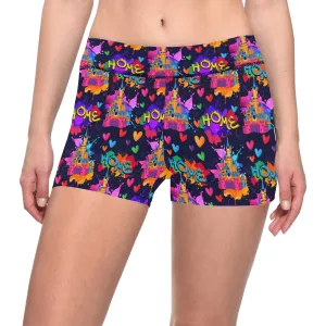 Watercolor Home Women's Short Leggings