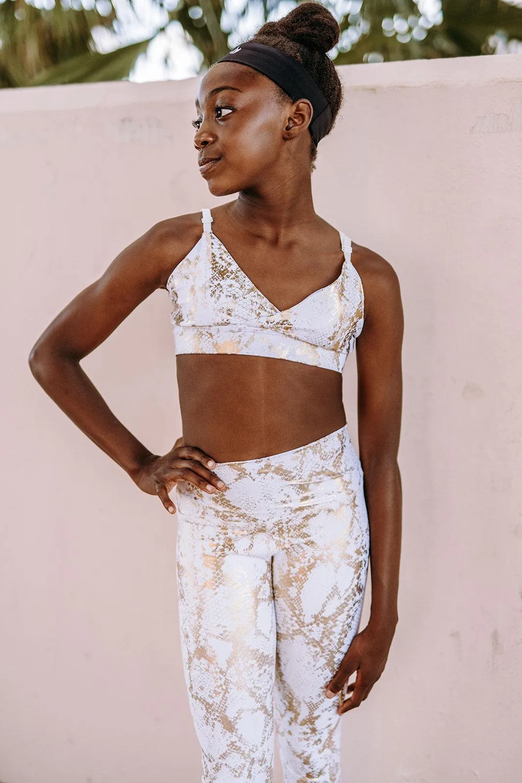 Youth Golden Snake Leggings