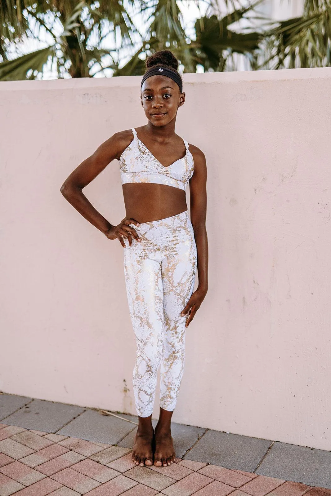 Youth Golden Snake Leggings